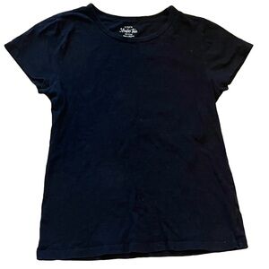 J. Crew Black Short Sleeve Tee Classic
